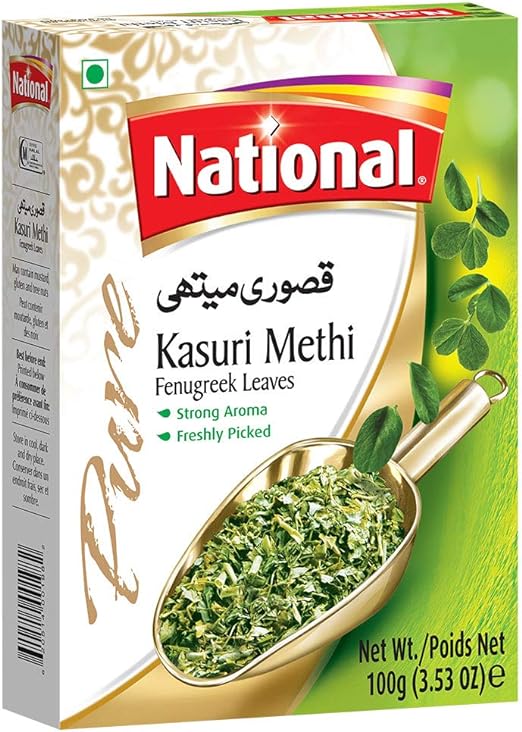 National Foods Kasuri Methi Leaves for Cooking 3.50 oz (100g)